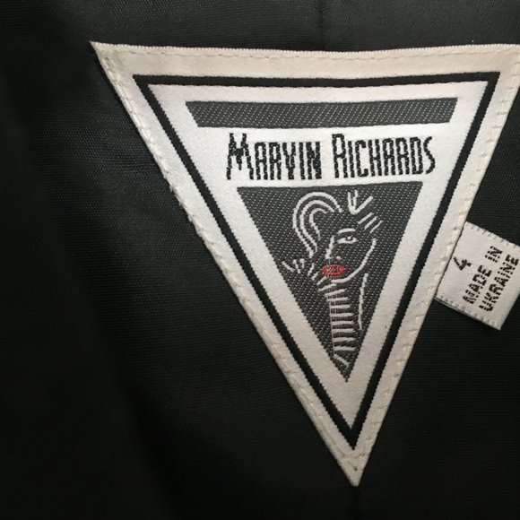 Marvin Richards black floor-length wool and cashmere jacket - Picture 4 of 5